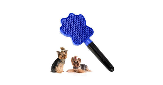 Pet Grooming Brush Pet Hair Remover Groomer Glider Groom Comb for Dog & Cat with Long & Short Fur Brush