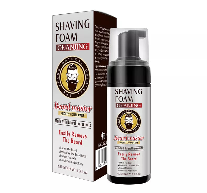 GUANJING Professional Natural Organic Mens Shaving Foam Cream 150ml