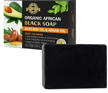 Soap Handmade Organic African Black Soap Avocado Argan Oil Body And Face Soap