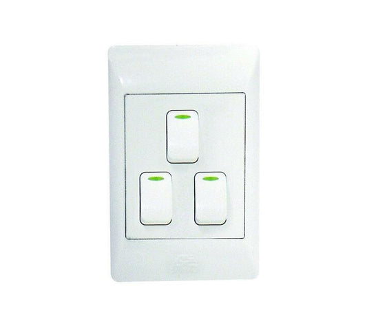 Condere: 3 Lever 1 Way Switch (2x4)