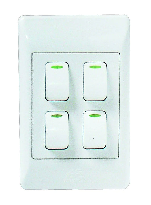 Condere: 4 Lever 1 Way Switch (2x4)