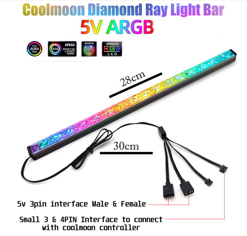 Coolmoon Diamond Ray Light Bar Only R 190