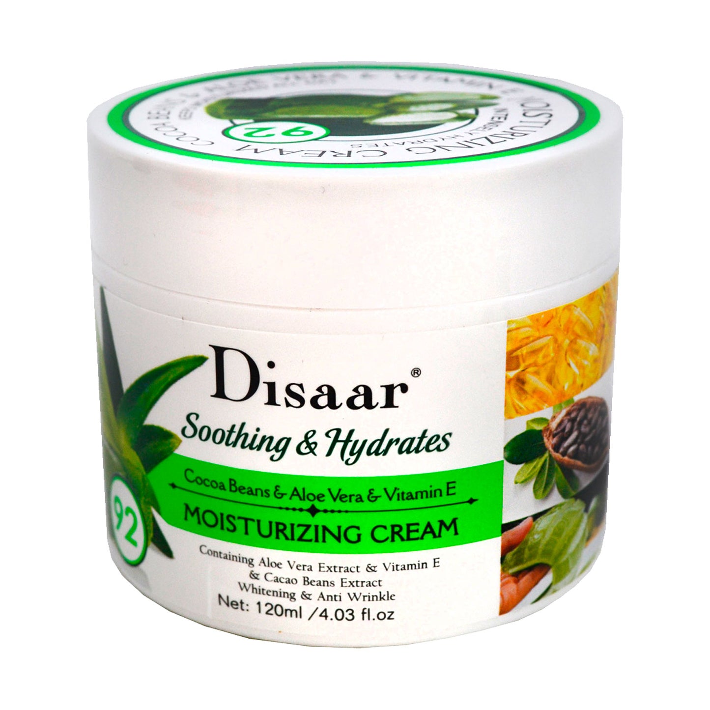 Disaar moisturizing cream with aloe juice deep moisturizing moisturizing cream cocoa beans & Aloe Vera & vitamin 120 ml