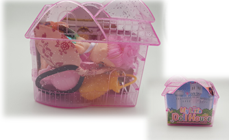 My Little doll House In Mini Case +doll