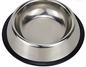 Stainless Steel Dog Bowl with Rubber Base Cat Pet Bowl