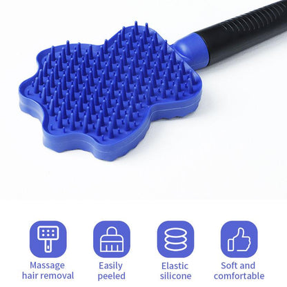 Pet Grooming Brush Pet Hair Remover Groomer Glider Groom Comb for Dog & Cat with Long & Short Fur Brush