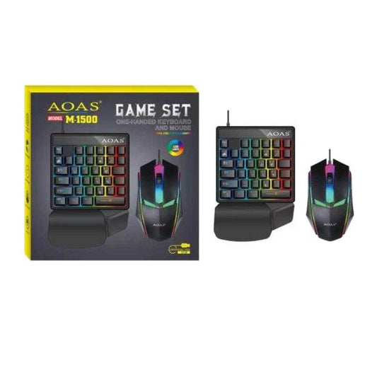 Wired Keyboard One-Handed and Mouse – M1500 – AOAS – 653736