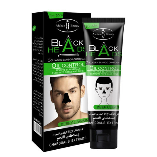 Men Powerful Blackheads Peel-off Mask Moisturizing Oil-control Shrinking Pores Nose Blackhead Removal Mask Nose Care