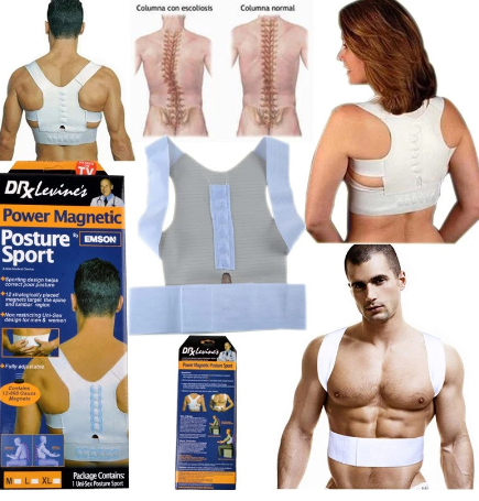 TV hot Selling magnetic posture Support vests 12 magnetic sport posture correction belt vest Back Shoulder Sitting position belt