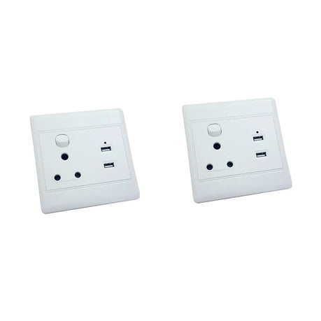 Redisson single switch socket + 2 x usb