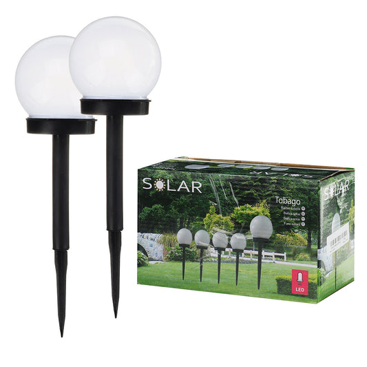 2Pcs Solar Garden Light LED Ground Light Fire Lamp Waterproof Outdoor Yard Path Decor