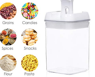 TFW Airtight Food Storage Container, Vtopmart 1 Pieces BPA Free Plastic with Easy Lock Lids, for Kitchen Pantry Organization and Storage,