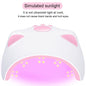 SUN M4 60W Pro Nail Cat UV LED Nail Dryer Electric UV Lamp Polish Manicure 30s 60s with USB plug